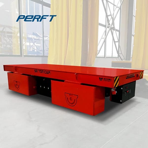 75 tons battery operated transfer trolley with fork lift pockets for transporting